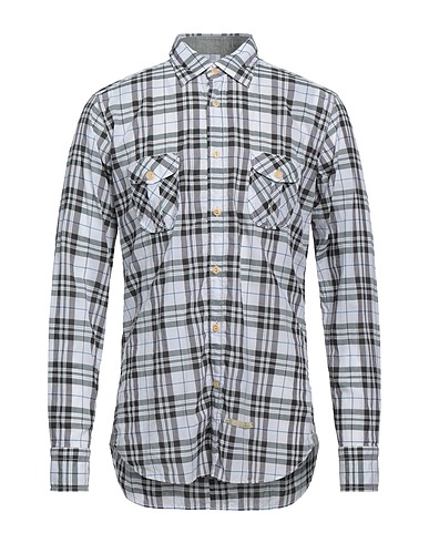 TINTORIA MATTEI 954 Checked shirt Grey 100% Cotton