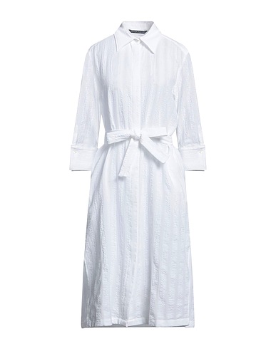BRIAN DALES Midi dress White 100% Cotton