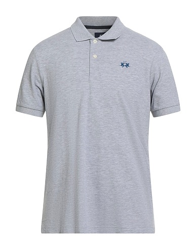 LA MARTINA Polo shirt Grey 100% Cotton