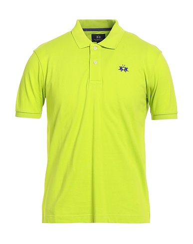LA MARTINA Polo shirt Lime green 100% Cotton
