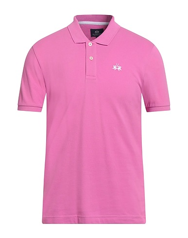 LA MARTINA Polo shirt Pink 100% Cotton