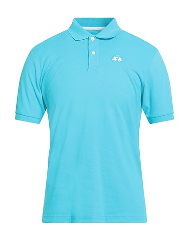 LA MARTINA Polo shirt Turquoise 100% Cotton