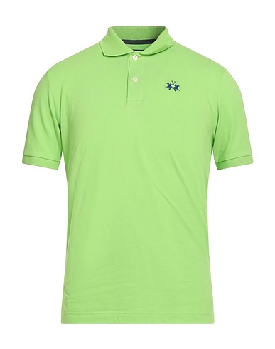 LA MARTINA Polo shirt Light green 100% Cotton