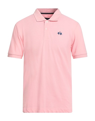 LA MARTINA Polo shirt Salmon pink 100% Cotton