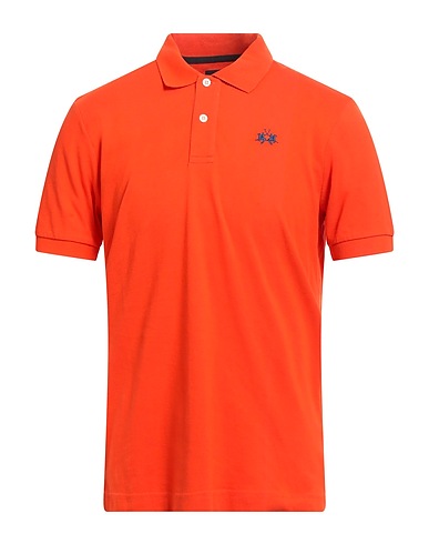 LA MARTINA Polo shirt Orange 100% Cotton
