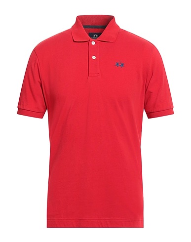 LA MARTINA Polo shirt Red 100% Cotton