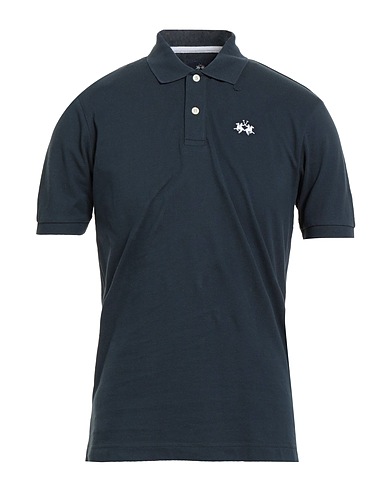 LA MARTINA Polo shirt Navy 100% Cotton