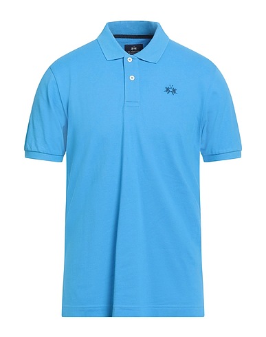 LA MARTINA Polo shirt Azure 100% Cotton