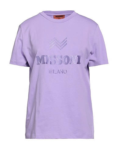 MISSONI T-shirt Malva 100% Cotone, Viscosa