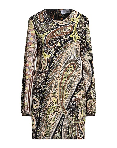 VIRNA DRÒ Short dress Black 97% Polyester, 3% Elastane