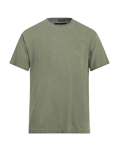 MILLE900QUINDICI Basic T-Shirt Military green 100% Cotton