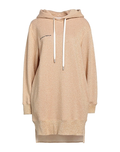 REPLAY Hooded track jacket  Sand 75% Cotton, 25% Polyester