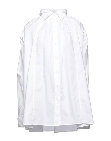 RAF SIMONS Solid color shirts & blouses White 100% Cotton