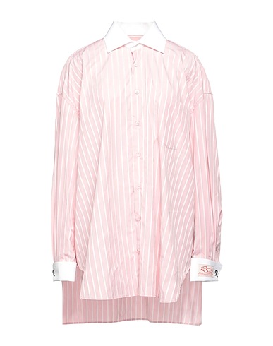 RAF SIMONS Striped shirt Light pink 100% Cotton