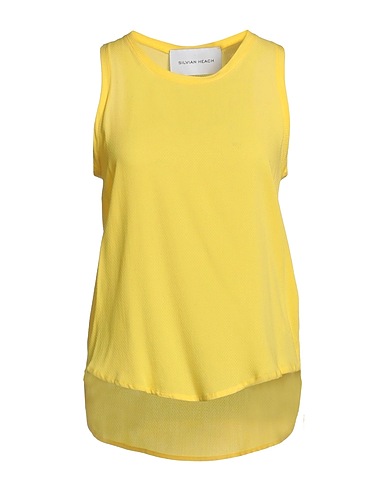 SILVIAN HEACH Top Yellow 100% Viscose