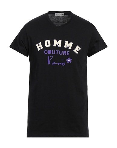 DANIELE ALESSANDRINI HOMME T-shirt Black 100% Cotton