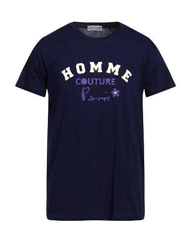 DANIELE ALESSANDRINI HOMME T-shirt Navy 100% Cotton