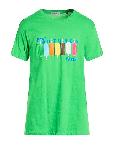DANIELE ALESSANDRINI HOMME T-shirt VERDE 100% Cotton