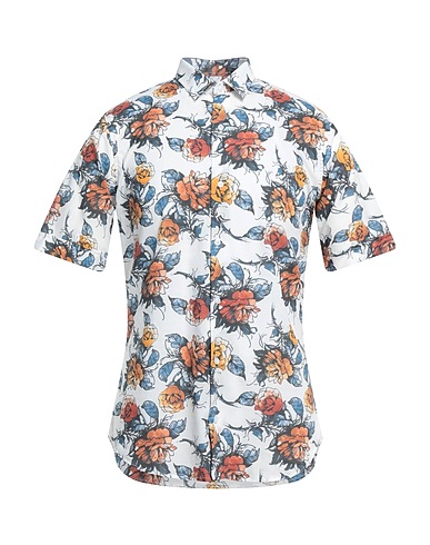 NEILL KATTER Patterned shirt White 100% Cotton