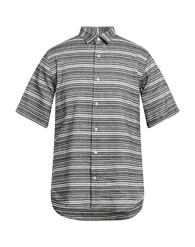 NEILL KATTER Striped shirt Midnight blue 100% Polyester