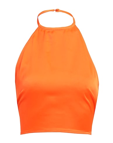 SOMETHINGNEW0803 Crop top Orange 97% Polyester, 3% Elastane