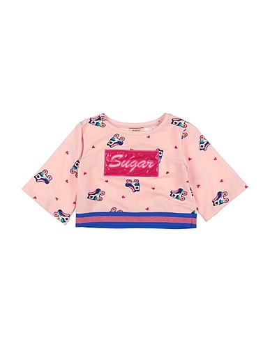 PINKO UP Sweatshirt Light pink 95% Cotton, 5% Elastane