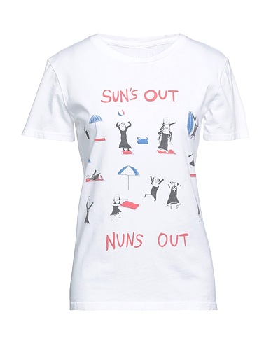 U.P. UNFORTUNATE PORTRAIT T-shirt White 100% Organic cotton