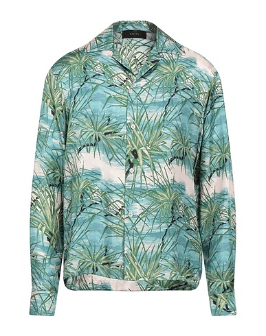 AMIRI Patterned shirt Sky blue 100% Silk