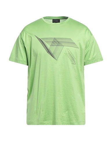 EMPORIO ARMANI Camiseta Verde claro 100% Algodón