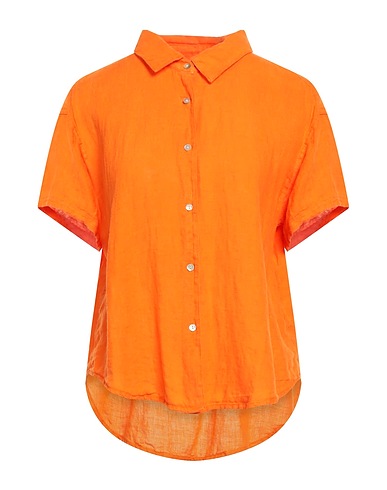 AMERICAN VINTAGE Linen shirt Orange 100% Linen
