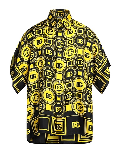 DOLCE&GABBANA Patterned shirt Black 100% Silk