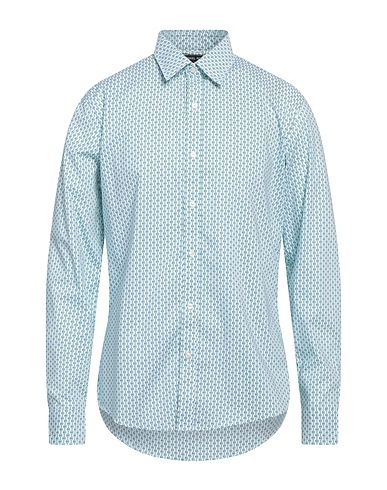 MICHAEL KORS MENS Camicia fantasia Verde smeraldo 97% Cotone, 3% Elastan