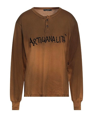 DOLCE&GABBANA T-shirt Camel 100% Cotton