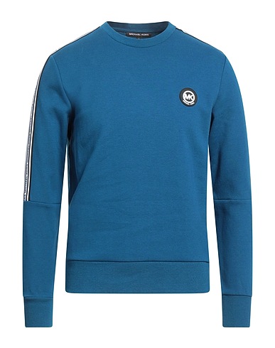 MICHAEL KORS MENS Sweatshirt Blue 75% Cotton, 25% Elastane