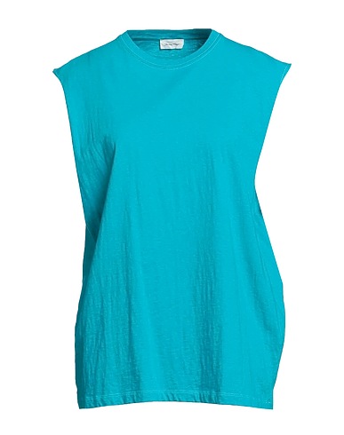 AMERICAN VINTAGE Basic T-shirt Turquoise 100% Cotton
