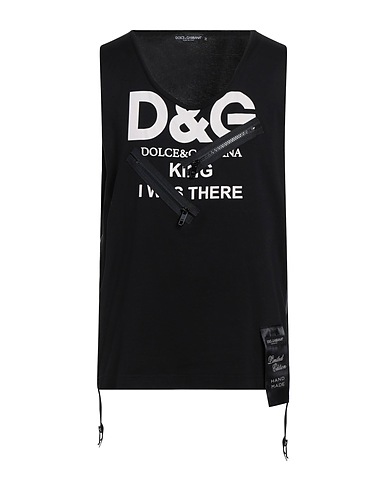 DOLCE&GABBANA Tank top Black 100% Cotton