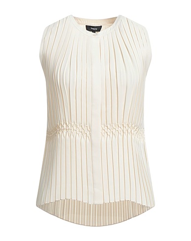 THEORY Top Cremeweiß 100% Recyceltes Polyester