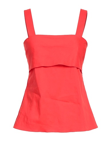 THEORY Top Red 62% Linen, 36% Viscose, 2% Elastane