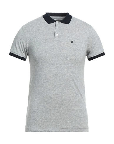 FRENCH CONNECTION Polo shirt Grey 90% Cotton, 10% Viscose