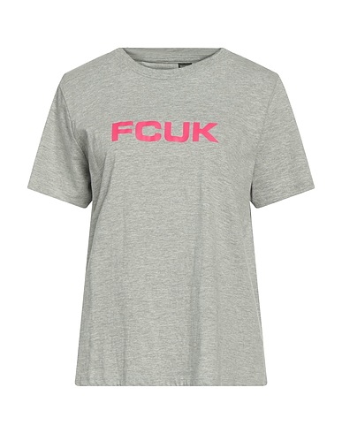 FRENCH CONNECTION T-shirt Light grey 100% Cotton