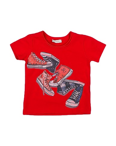 J.O. Milano T-shirt Red 94% Cotton, 6% Elastane