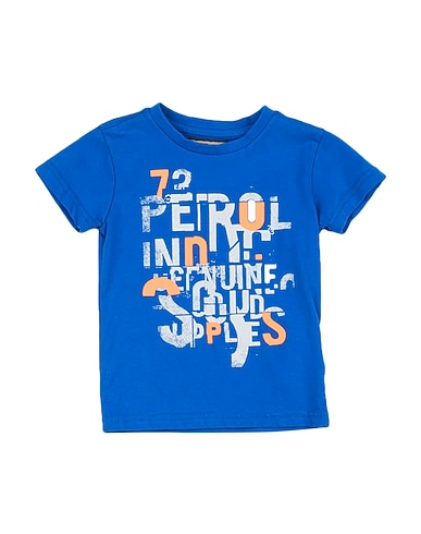PETROL INDUSTRIES Co. T-shirt Bright blue 100% Cotton