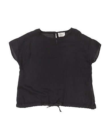 ILLUDIA Top Schwarz 65% Baumwolle, 35% Seide