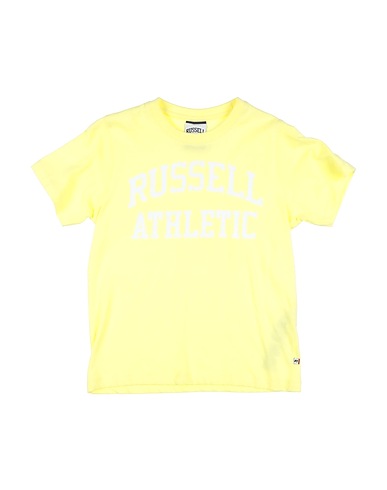 RUSSELL ATHLETIC T-shirt Yellow 100% Cotton