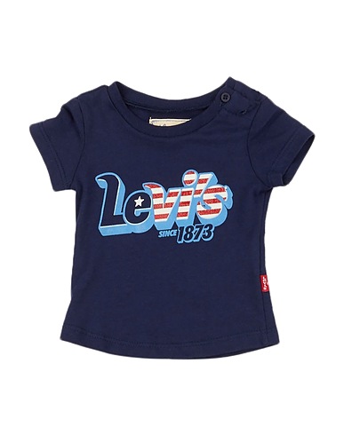 LEVI'S T-Shirt Marineblau 100% Baumwolle