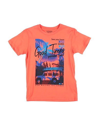 LOSAN T-shirt Coral 100% Cotton