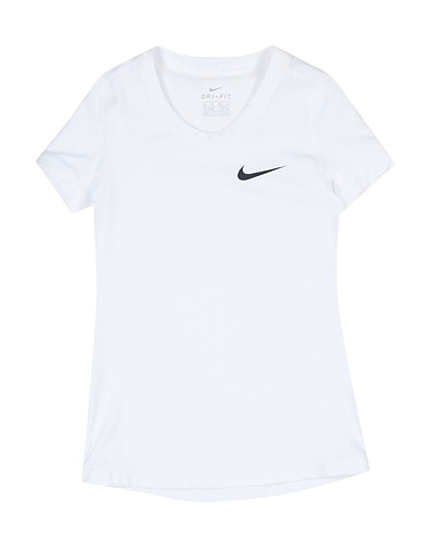 NIKE T-shirt White 84% Polyester, 16% Elastane
