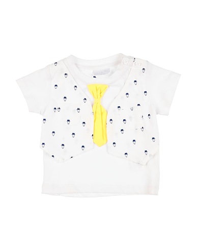 FUN & FUN T-shirt White 95% Cotton, 5% Elastane