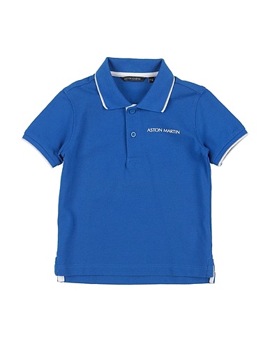 ASTON MARTIN Polo shirt Blue 100% Cotton