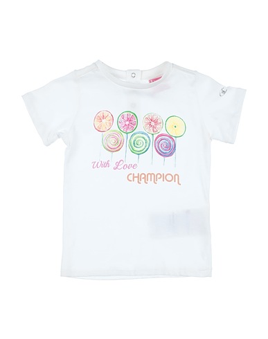 CHAMPION T-shirt White 100% Cotton